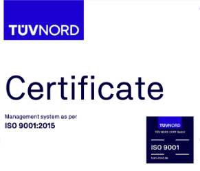 TUV – ISO 9001 Certificate